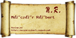 Móczár Róbert névjegykártya
